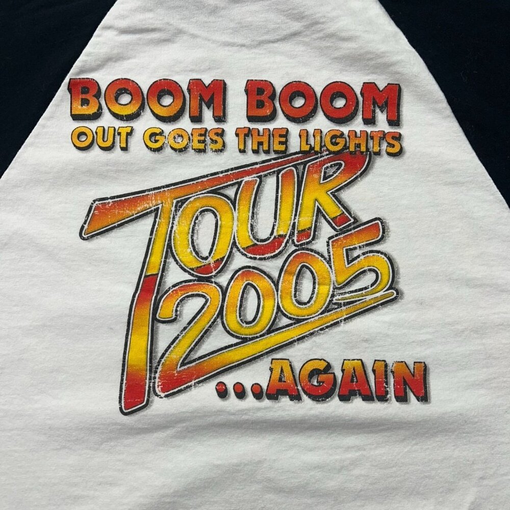 Vintage Pat Travers Tour Tee Mens Medium Raglan Band Shirt y2k Crewneck Two Tone - Picture 4 of 8